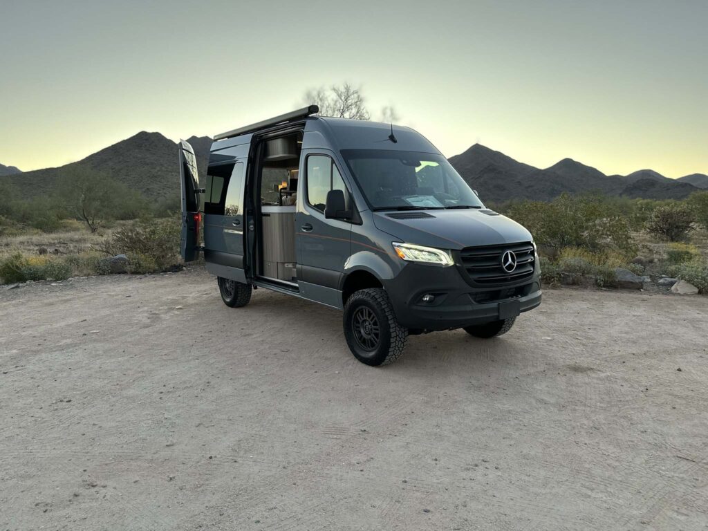 Mercedes Sprinter in the desert